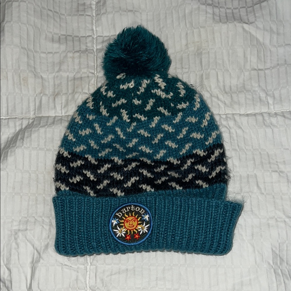 Burton Teal and Knit Beanie